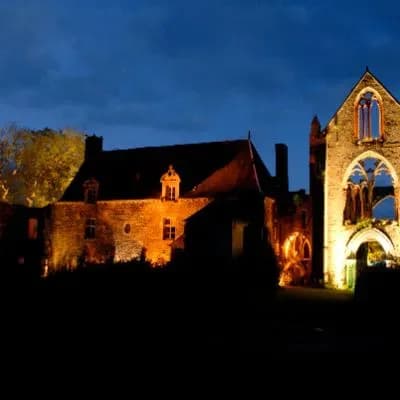 son et lumière Abbaye de Beauport