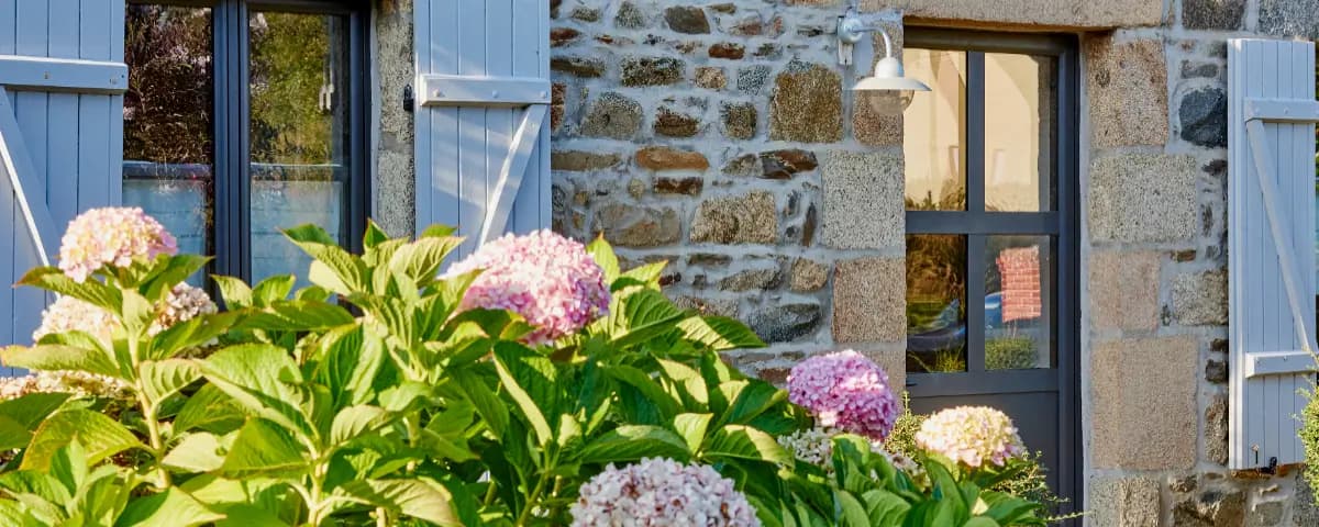 Vue sur la Maison d'Amandine, gîte de charme