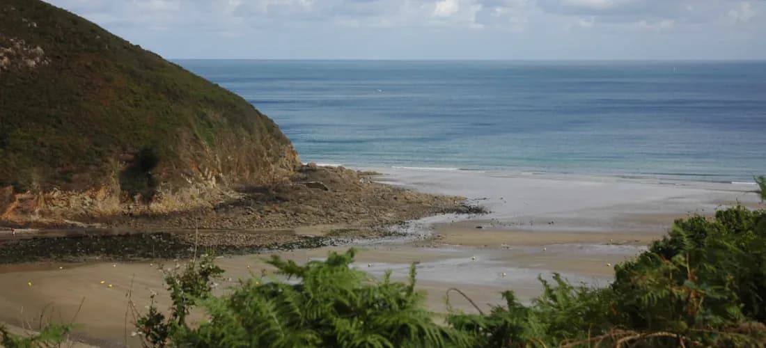 La plage du Palus à Plouha, Côtes d'Armor