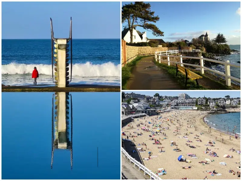 Sprungbrett des Meerwasserschwimmbads - Saint-Quay-Portrieux